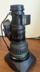 1 of 2 broadcast lenses for sale - Canon HJ21x7.8B IASD - with servo zoom and focus. Second owner - the lens has been used for indoor event work only and has not had a lot of use since purchase.