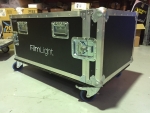 3 x 19" rack shock-mounted road cases for media servers