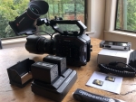 Panasonic AUEVA1 Compact 5.7K Super 35mm Cinema Camera with 2 X 128GB SD Cards, Batteries, Charger & Monitor (Lens optional) see below