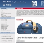 Portabrace CO-AB-M Carry On Camera Case