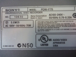 Sony PDW-F75 XD-Cam Recorder